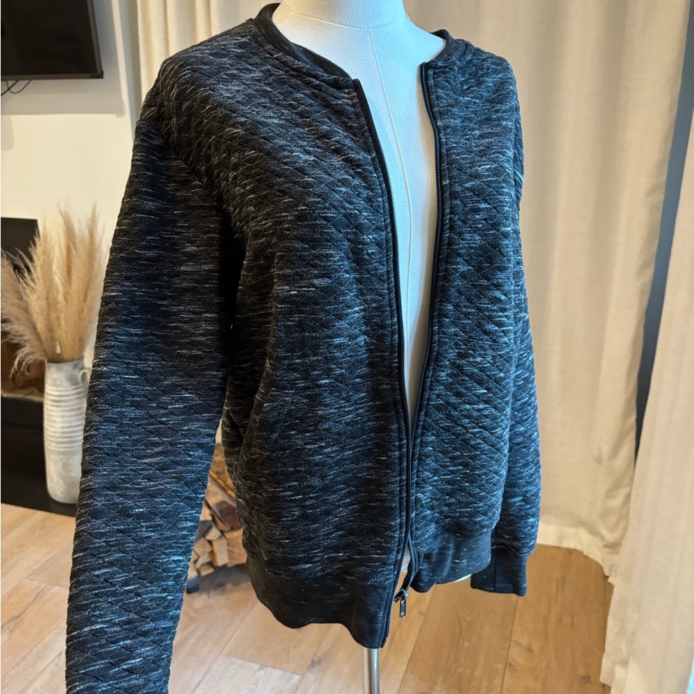 ZARA quilted zip up